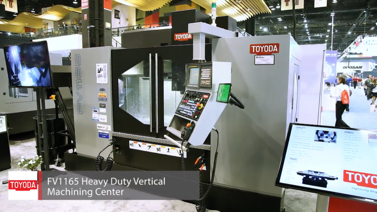 FV1165 Vertical Machining Center with rotary table machining inconel at IMTS 2016